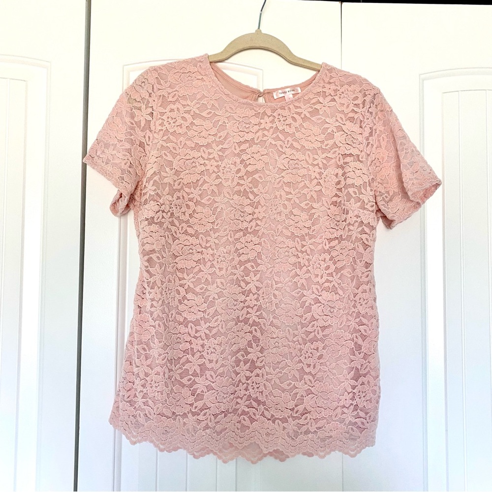 Pink Lace Balletcore Tee